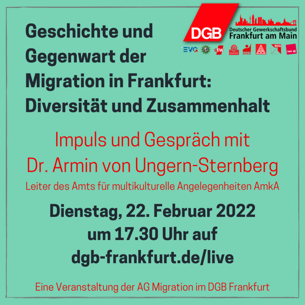 Geschichte und Gegenwart der Migration in Frankfurt: Diversität und Zusammenhalt.
